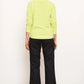 POL Clothing Lido Solid Knit Sweater in Lime