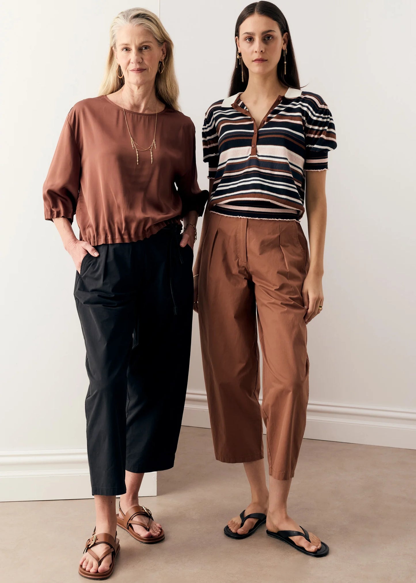 POL Alma Barrel Pant in Toffee