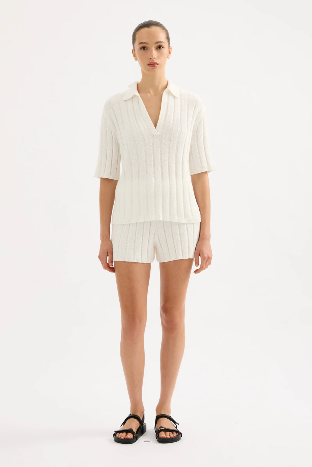 Nude Lucy Brinkley Knit Top in Salt - the tartan fox