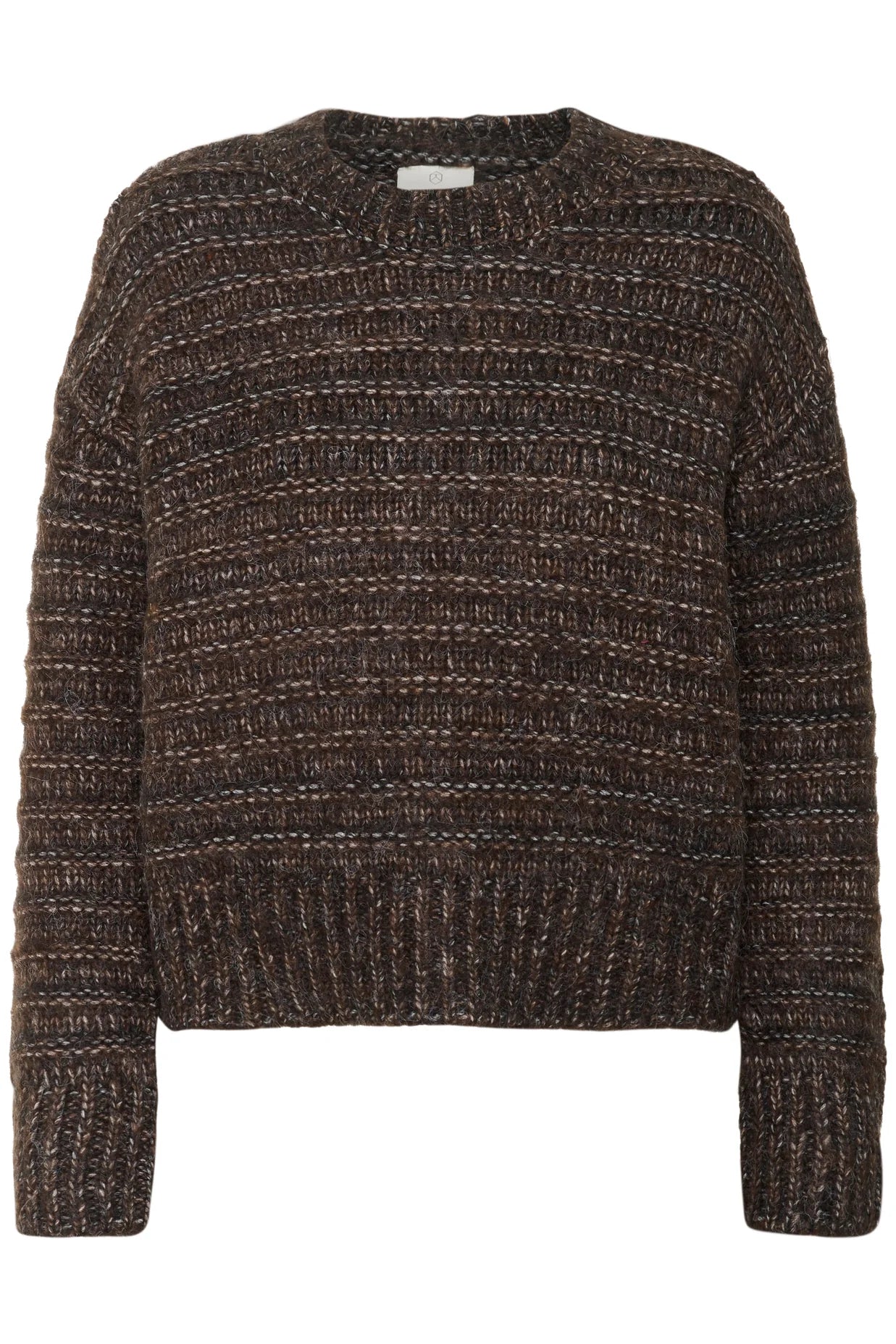 Kaffe KAmarena Knit Pullover Black Coffee Melange