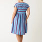 Nancybird Tathra Woven Dress in Raspberry Stripe