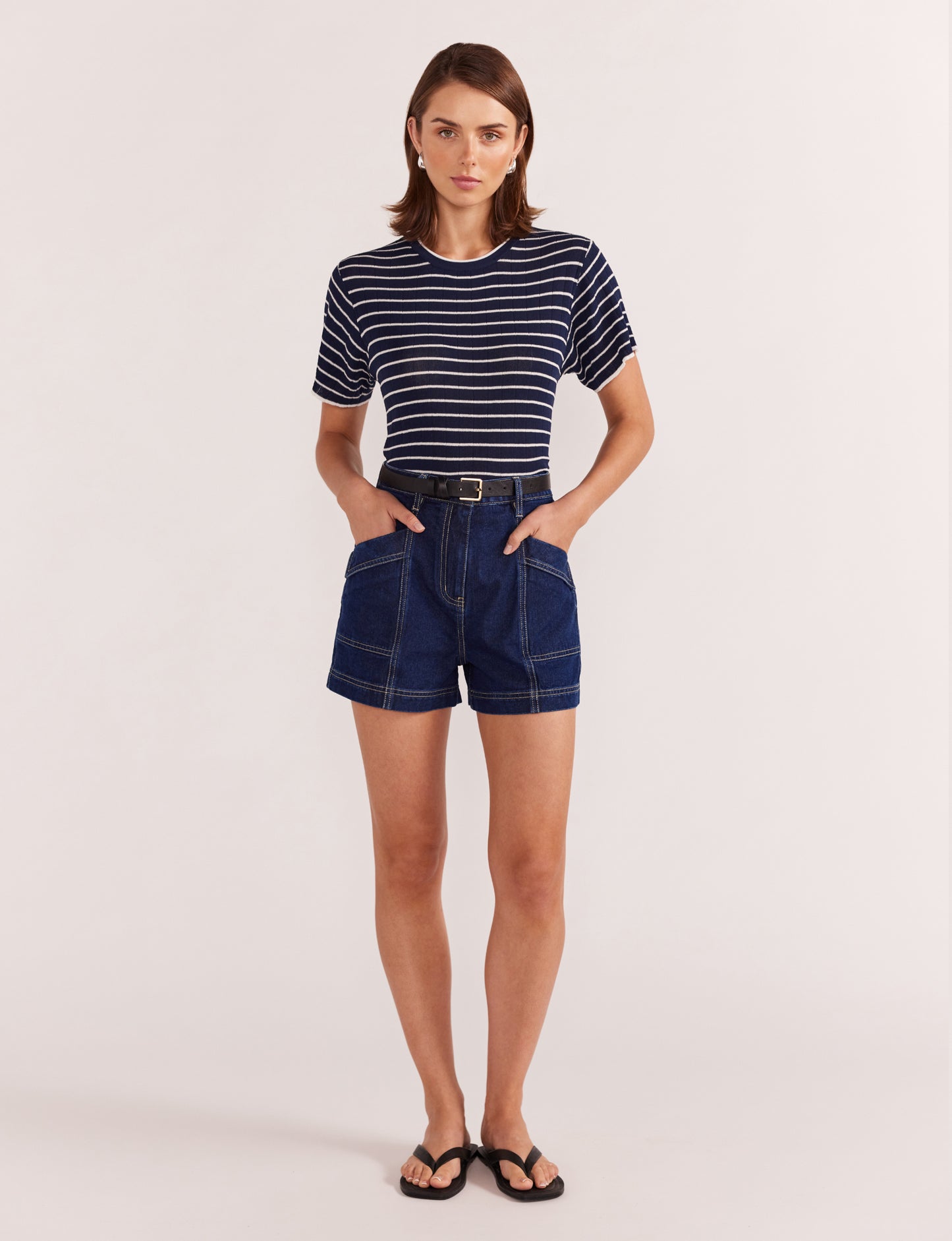 Staple the Label Luca Denim Shorts in Indigo