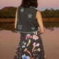 Nancybird Tuva Vest in Charcoal Embroidered
