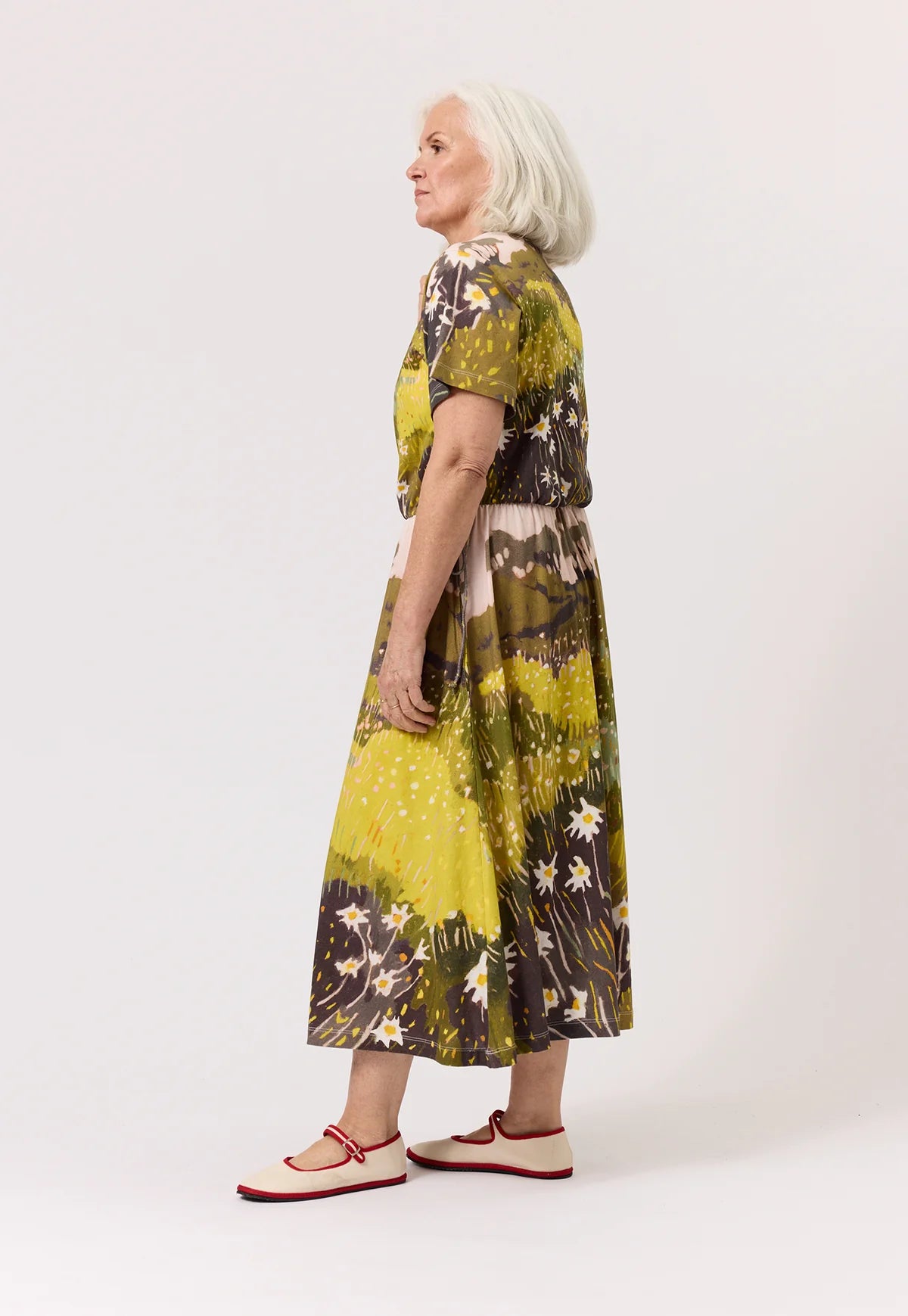 Nancybird Esti Tie Dress in Daisy Field