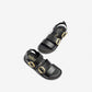 Yokono Tunez 127 Leather Sandal in Black
