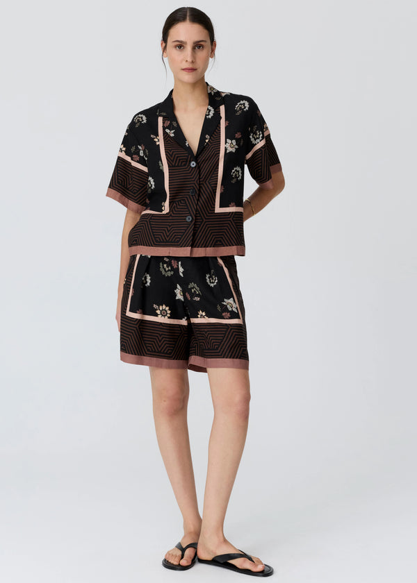 POL Trellis Short in Trellis Scarf Print