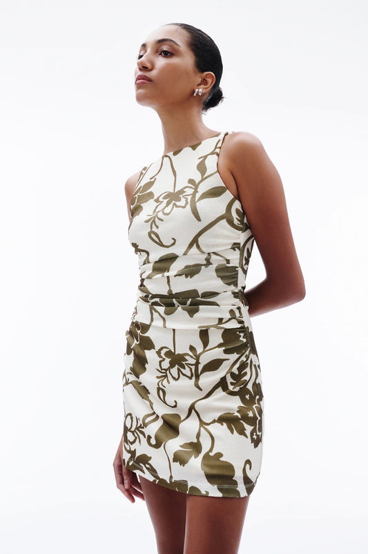 Nude Lucy Dahlia Mesh Mini Dress