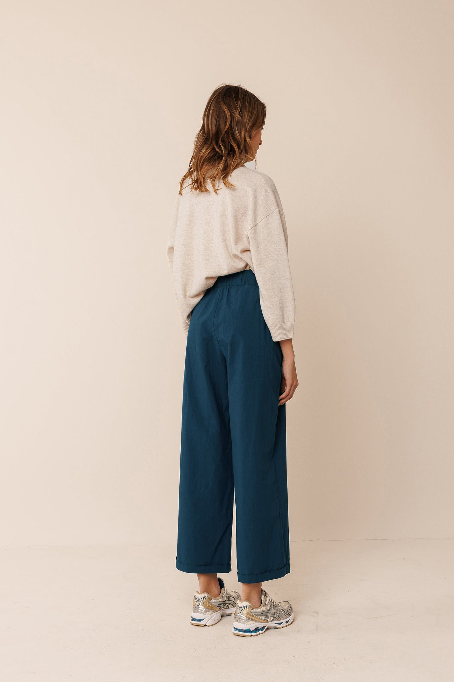 Indi and Cold Cotton Pant in Marino