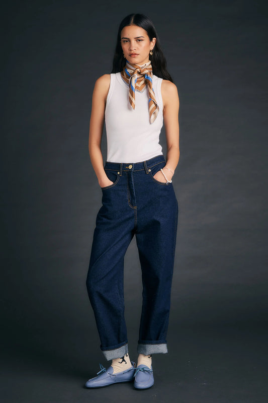 Outland Denim X Karen Walker Mod Jean in Indigo