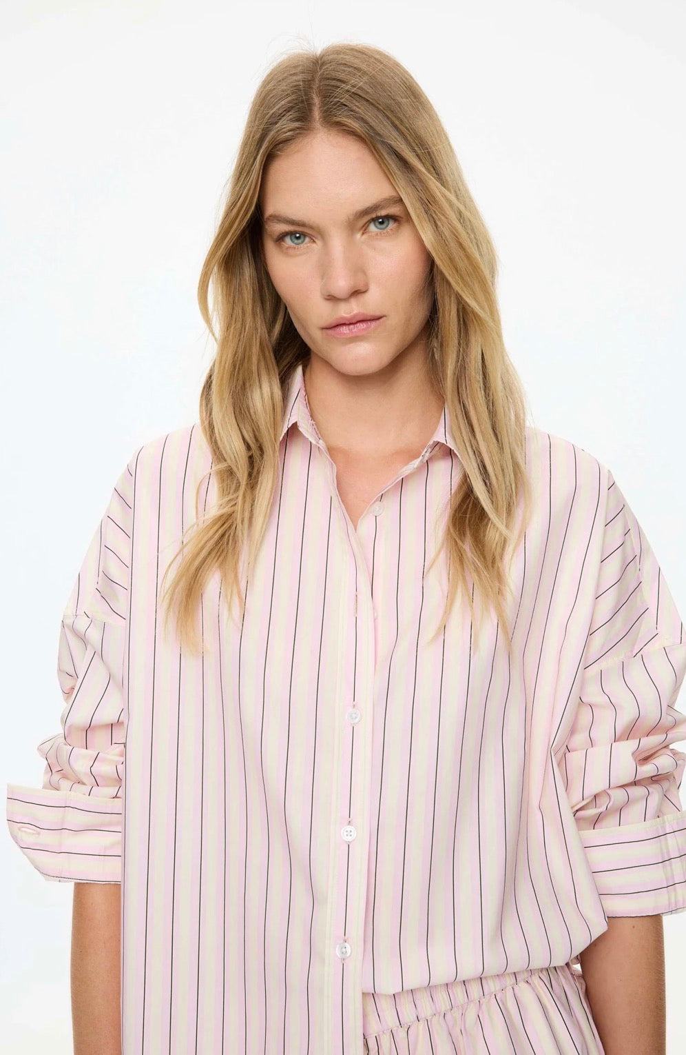 LMND Mara Long Sleeve Shirt in Candy Floss