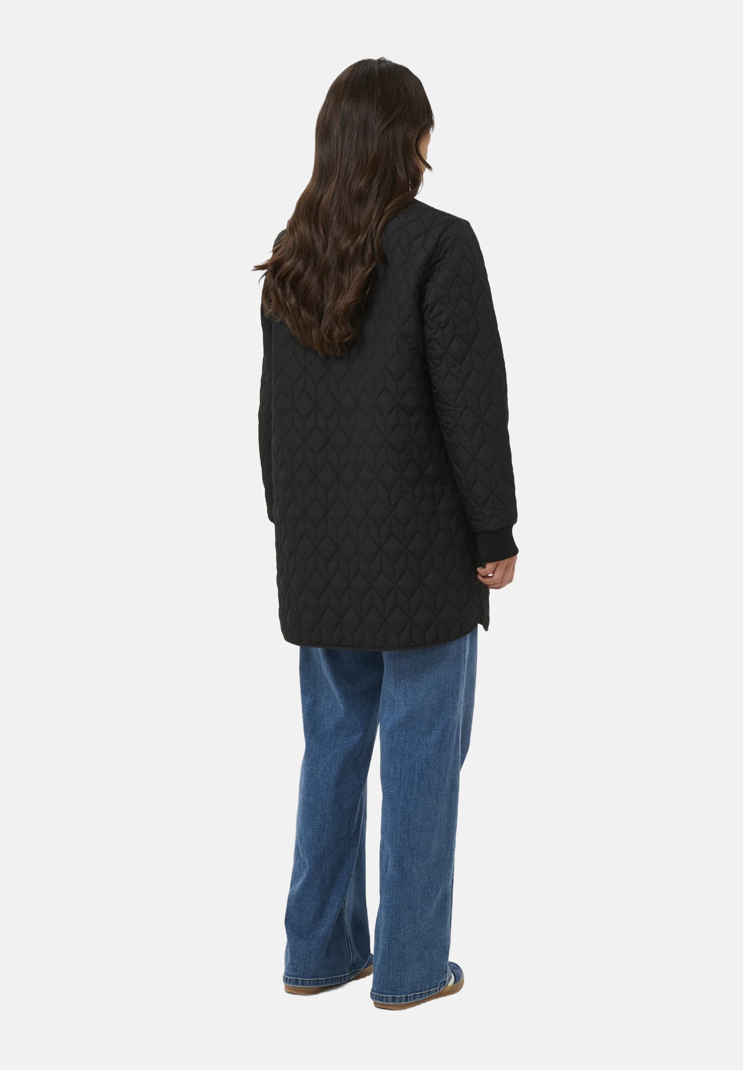 Kaffe KAlelia Long Quilt Jacket Black