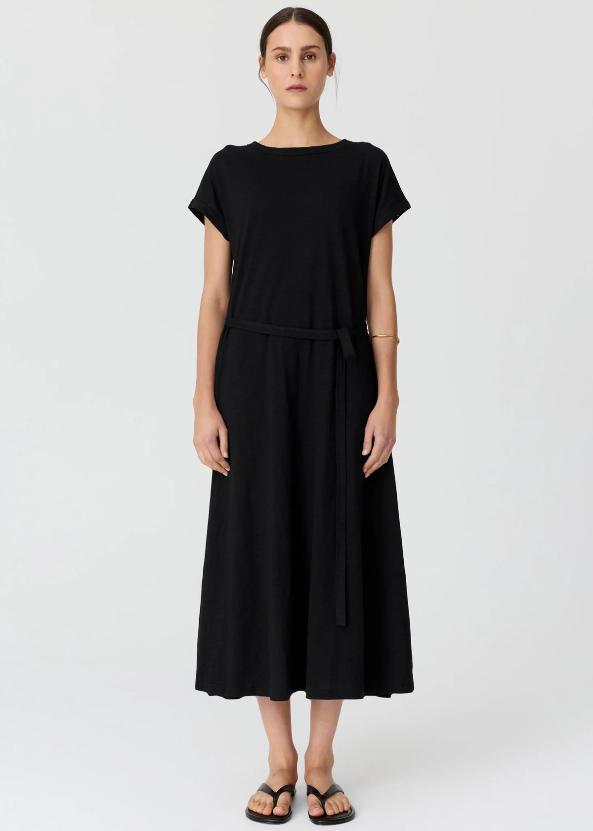 POL Mast Tee Dress in Black