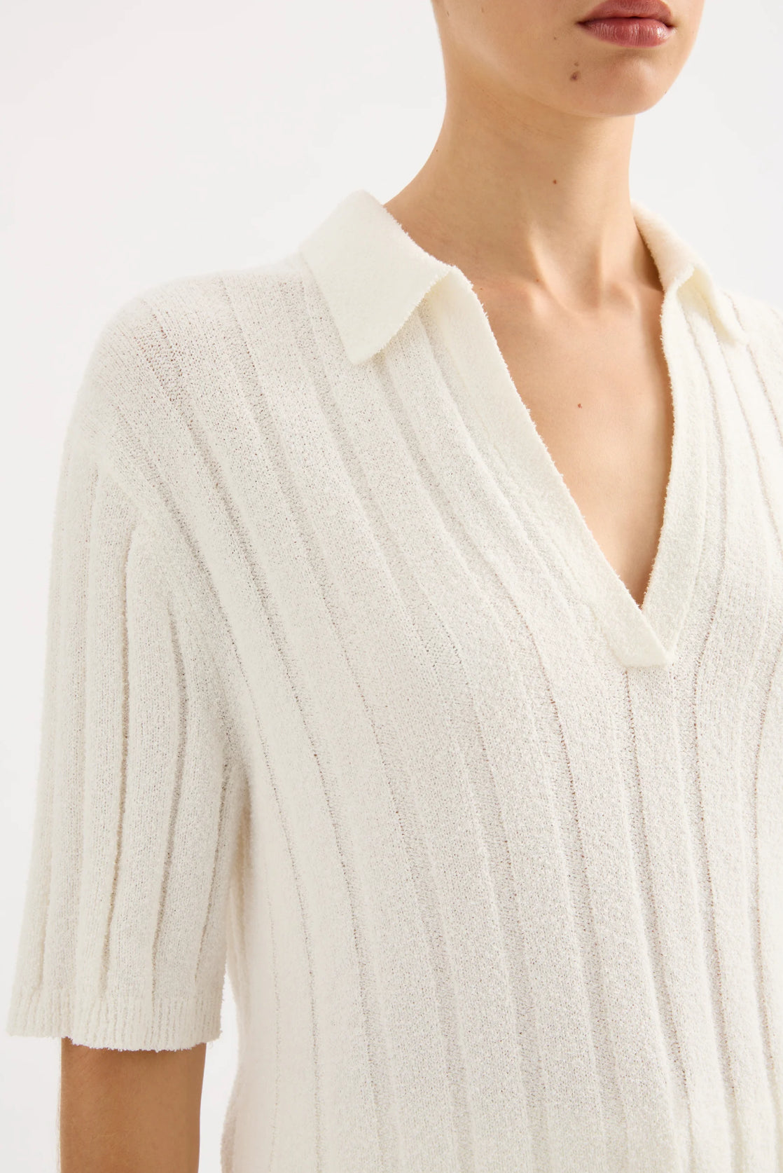 Nude Lucy Brinkley Knit Top in Salt - the tartan fox