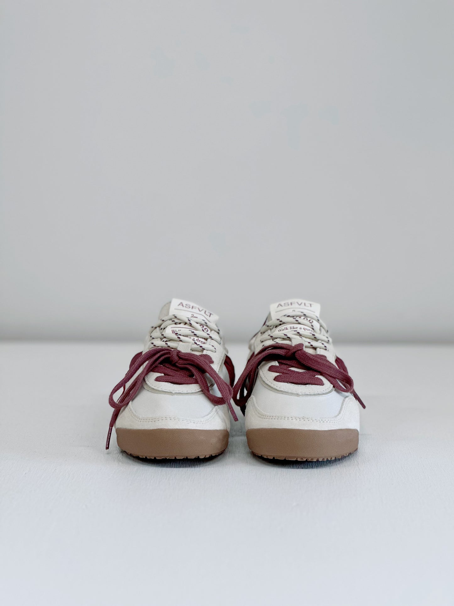 ASFVLT Grace Sneaker Cream Cabernet