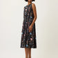 Nancybird Lidia Tie Dress in Watercolour Charcoal