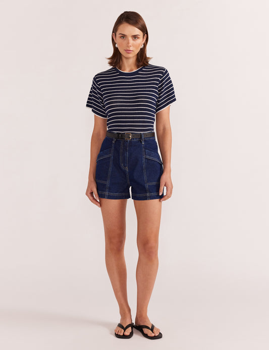 Staple the Label Luca Denim Shorts in Indigo