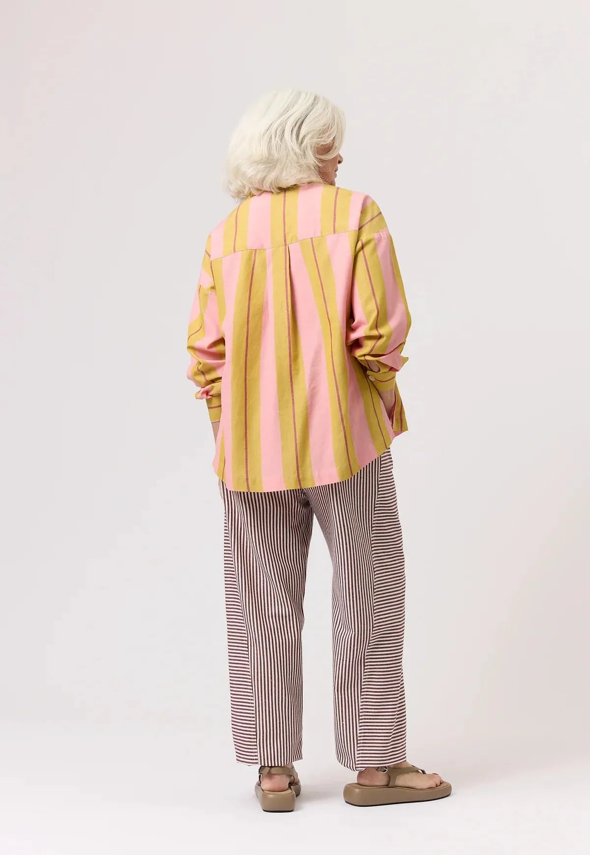 Nancybird Sabine Shirt in Dusk Stripe - the tartan fox