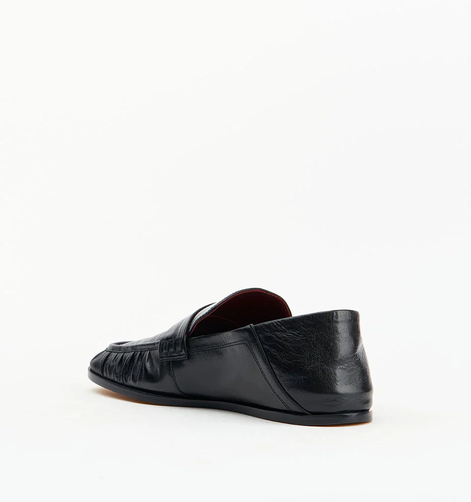 Alias Mae Kruz Loafer Black Oily Crinkle Leather