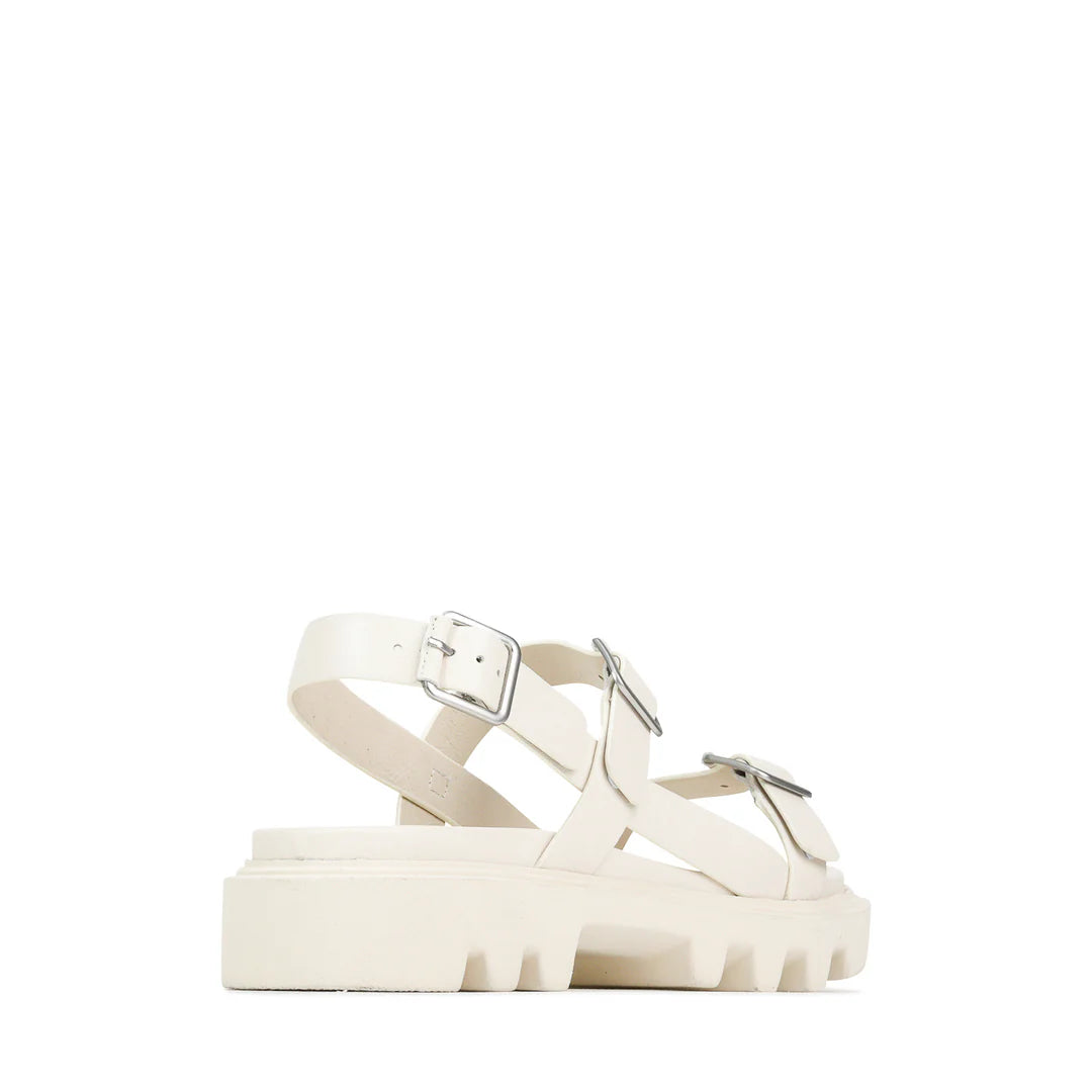 EOS Flicker Sandal in Bone Leather