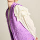 POM Amsterdam Quilted Vest in Purple