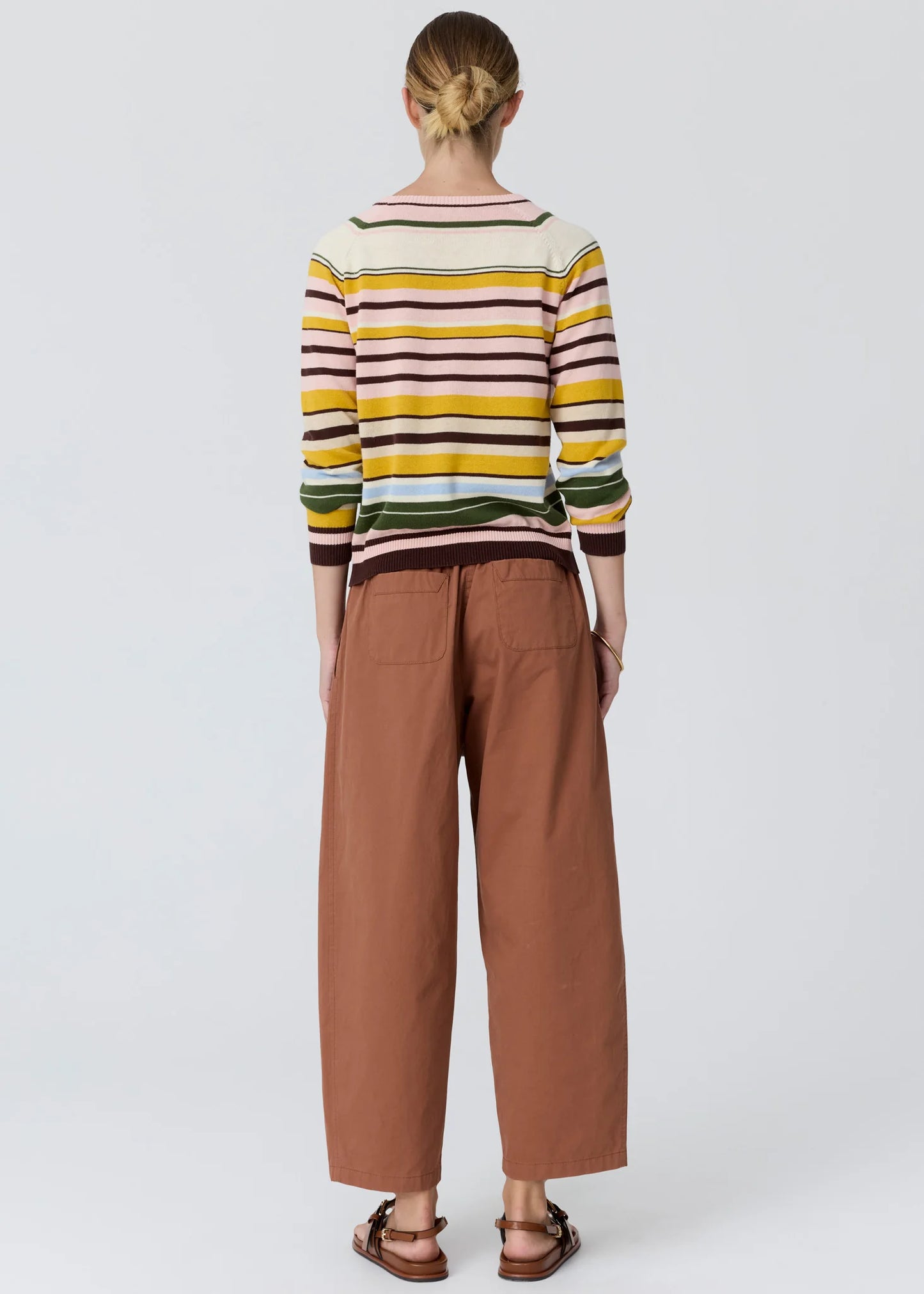 POL Alma Barrel Pant in Toffee