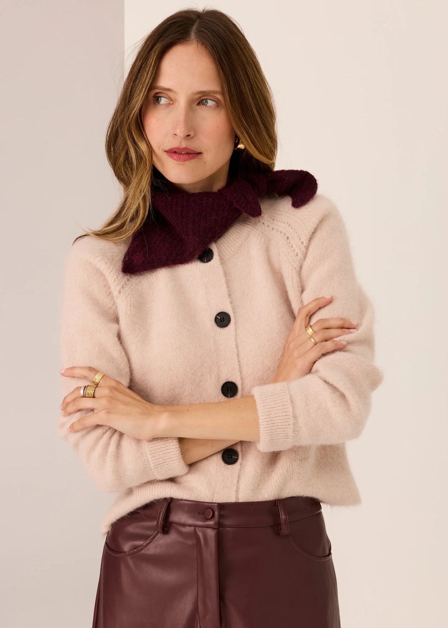 POL Haviland Cardigan Blush
