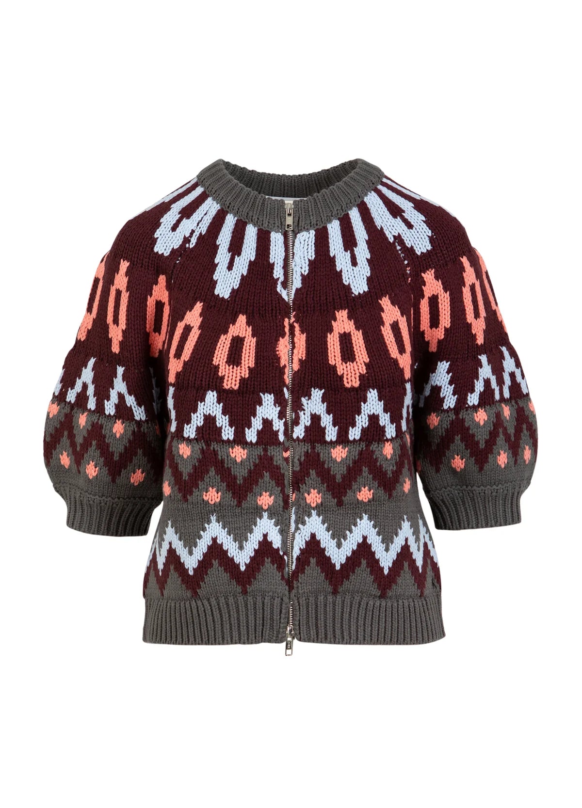 Coster Short Sleeve Knit Zipper Jacket