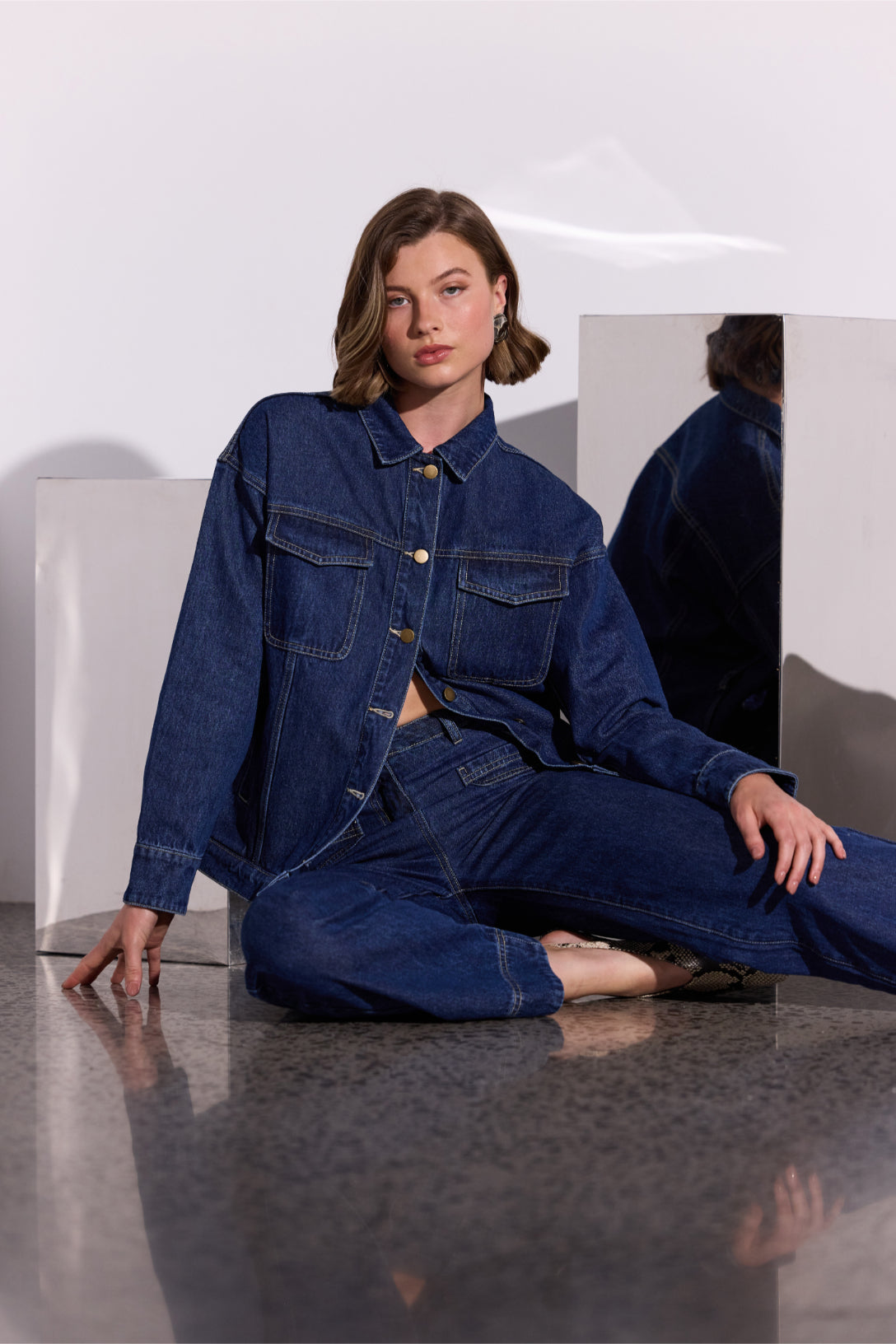 Staple the Label Lennox Denim Jacket in Indigo