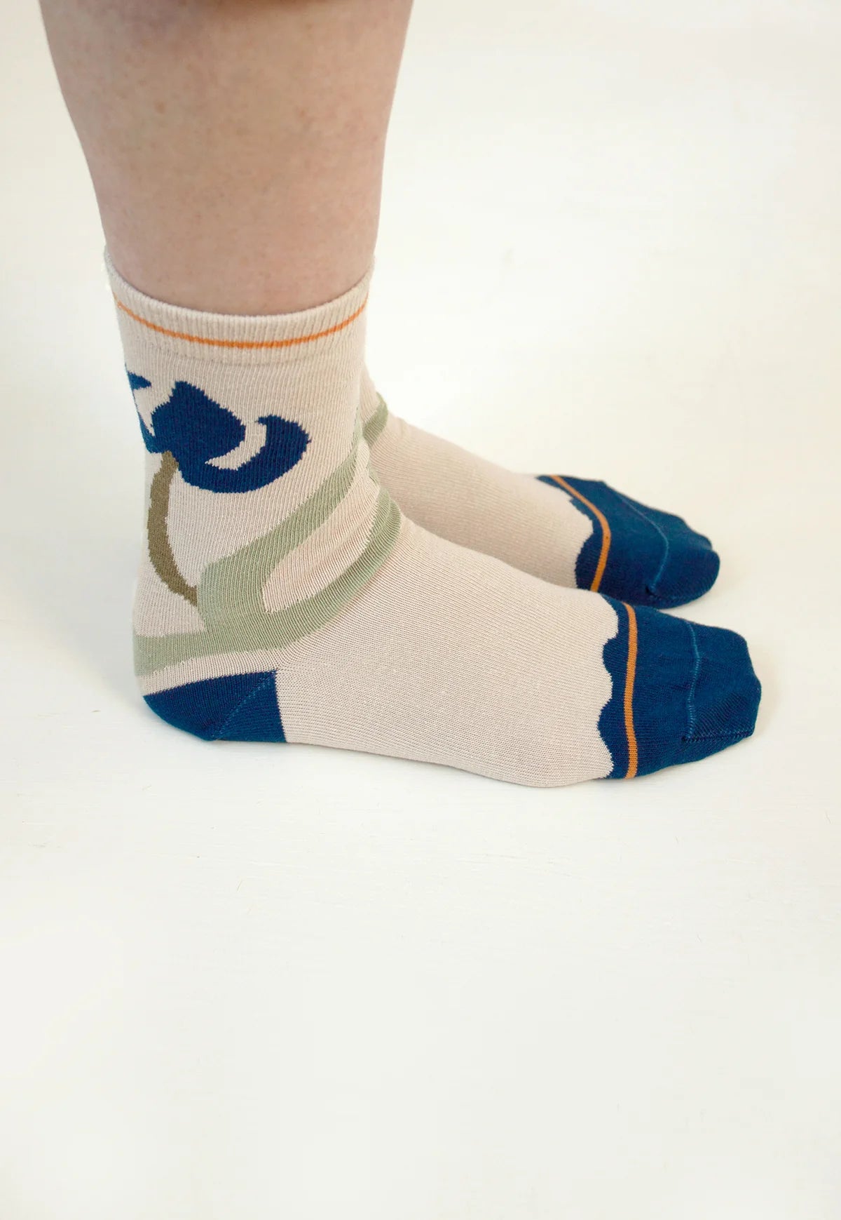 Nancybird Socks Blue Flower
