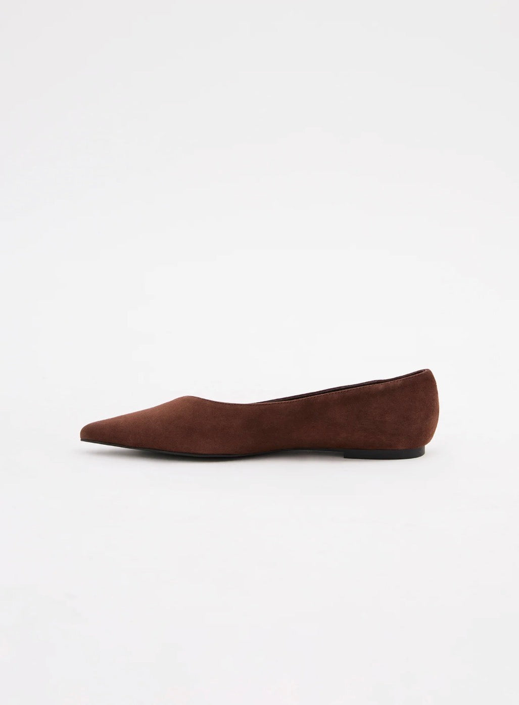 Nude Lucy Sonnet Pointed Flat Raisin