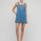 Staple the Label Cassia Denim Mini Dress Mid Blue