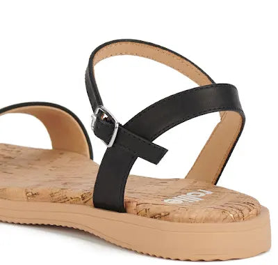 Rollie Sandal Cork Black