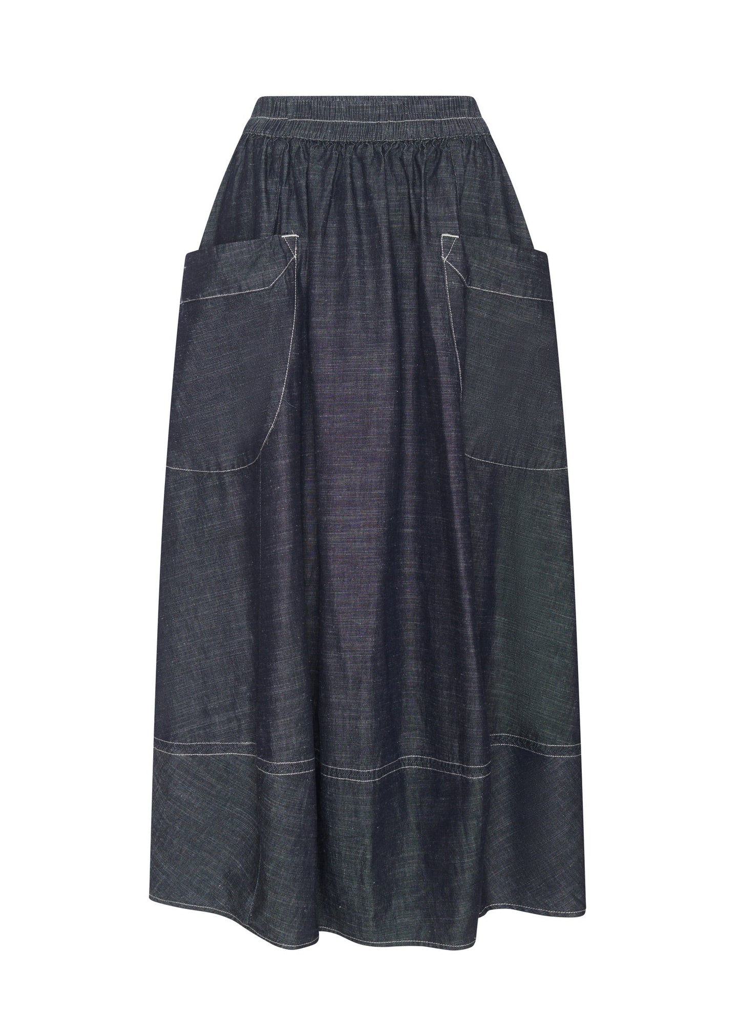POL Avrid Chambray Bubble Skirt