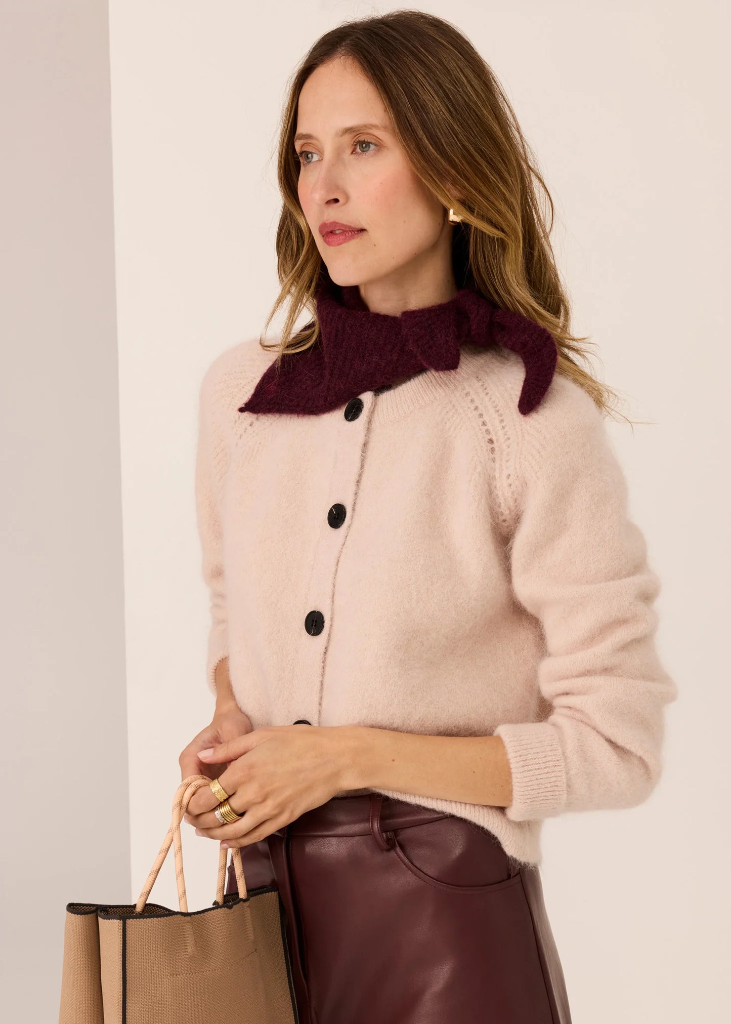 POL Haviland Cardigan Blush