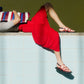 Alias Mae Elsa Rope Sandal in Red