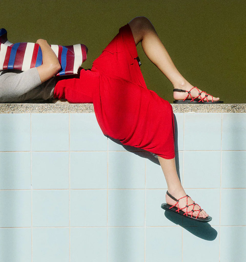 Alias Mae Elsa Rope Sandal in Red