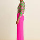 POM Amsterdam Wide Leg Pant in Pink Glow