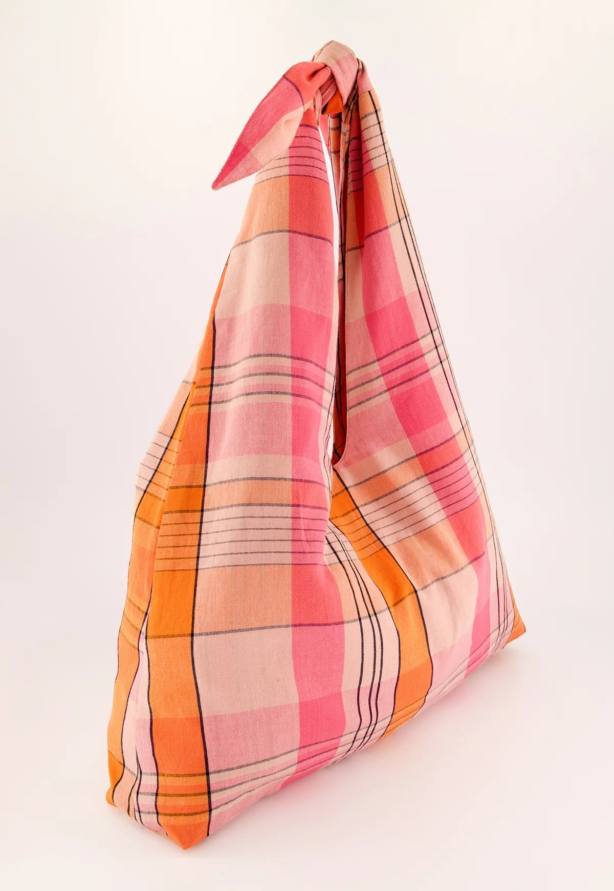 Nancybird Knot Bag in Pink Check