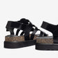 Yokono Tunez 255 Leather Sandal in Black