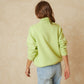 Indi & Cold Knitted Jumper with Shawl Collar in Sorbet