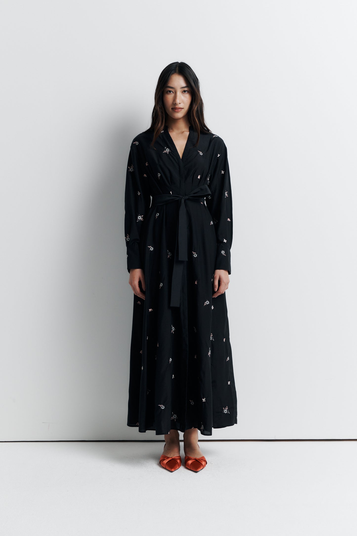 Romy Lola Shirt Dress in Nightshade Bloom