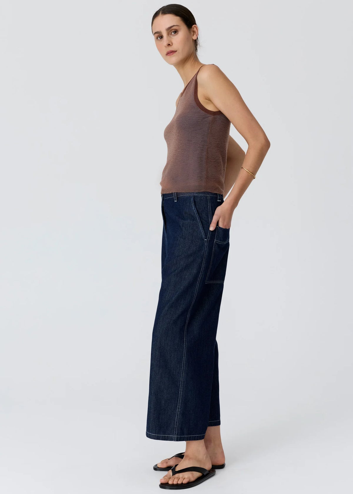 POL Carpenter Pant in Denim