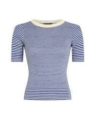 King Louie Agnes Top Denis in Bluing