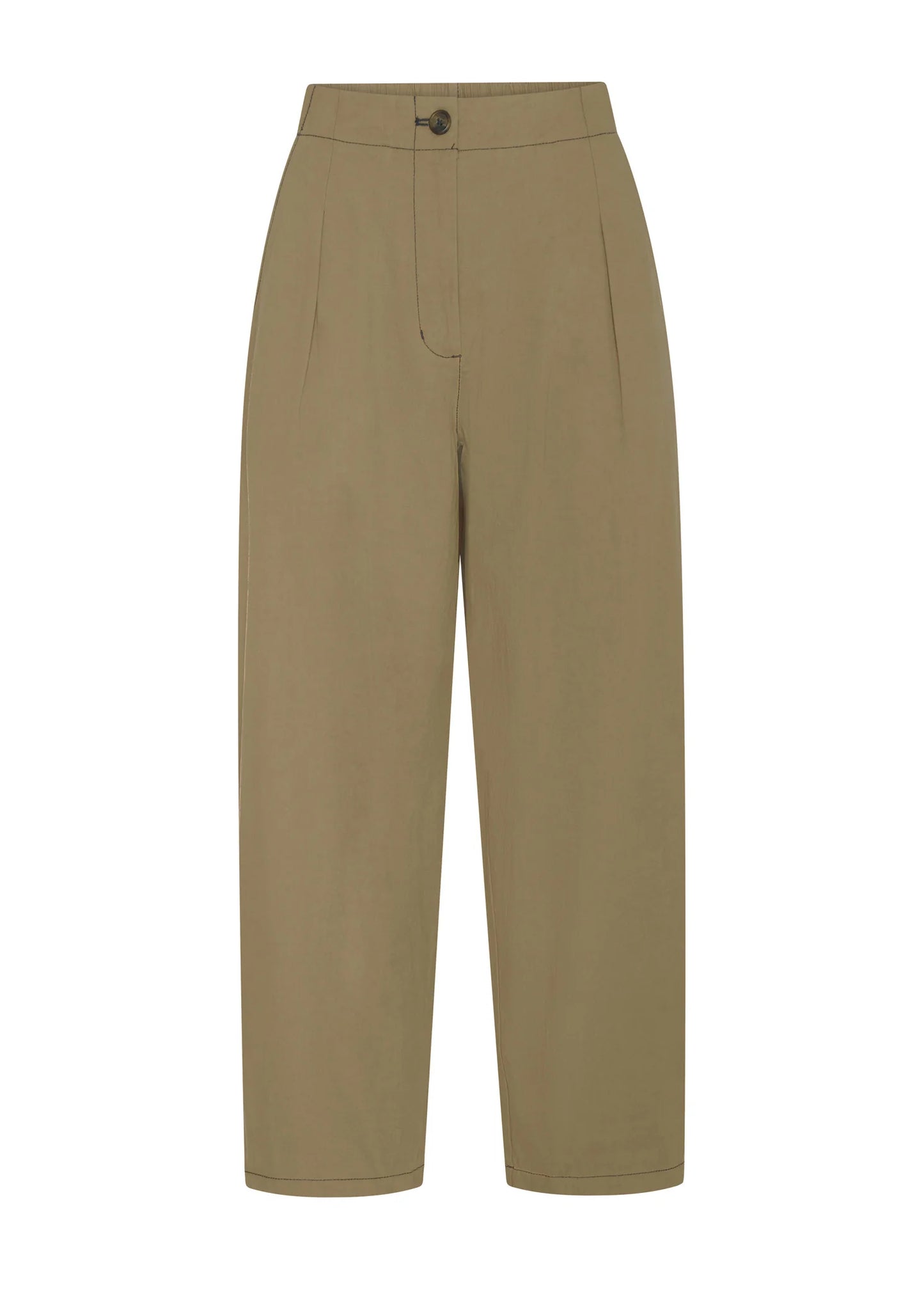 POL Avrid Barrel Pant in Khaki