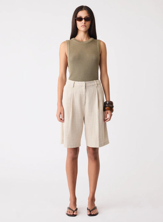 Esmaee Etch Bermuda Short in Sand