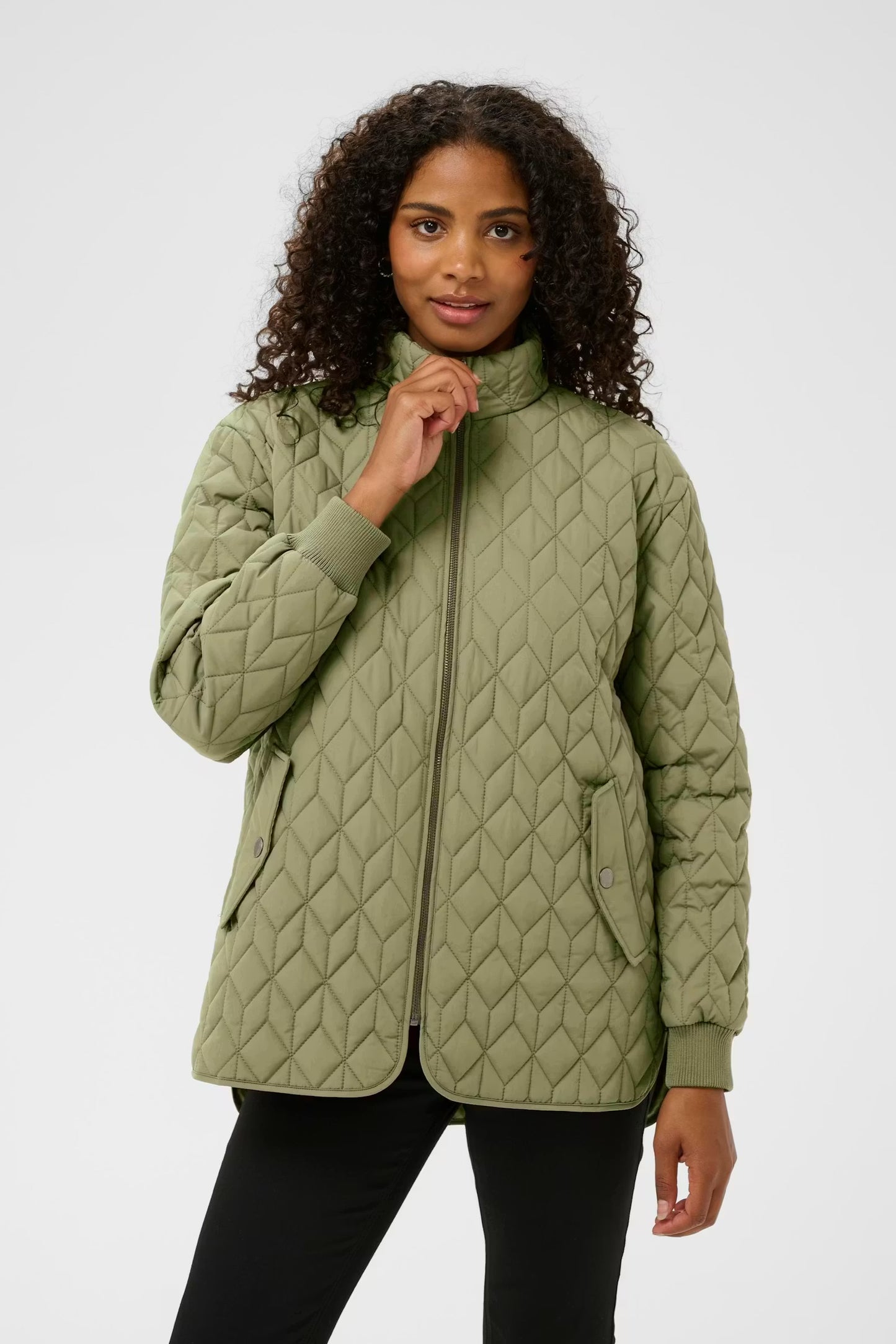 Kaffe KAleila Quilt Jacket Dusky Green