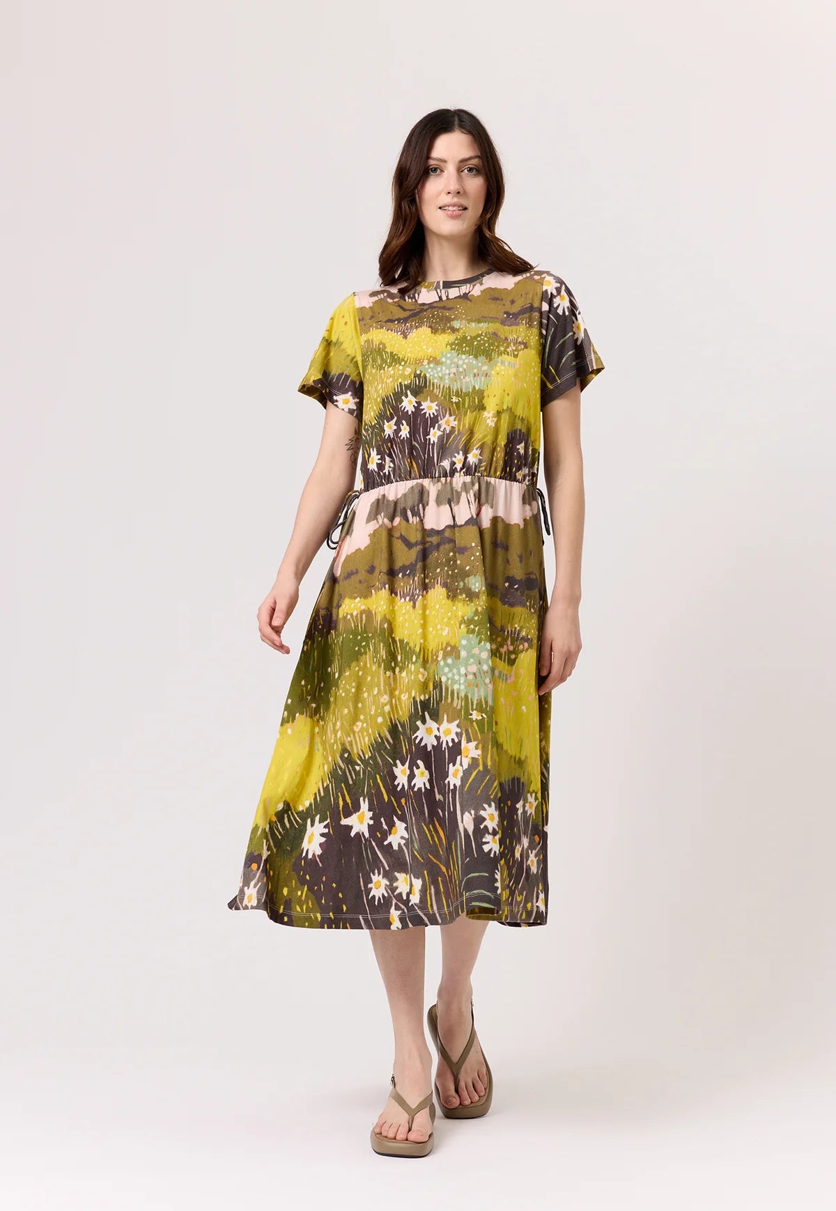 Nancybird Esti Tie Dress in Daisy Field