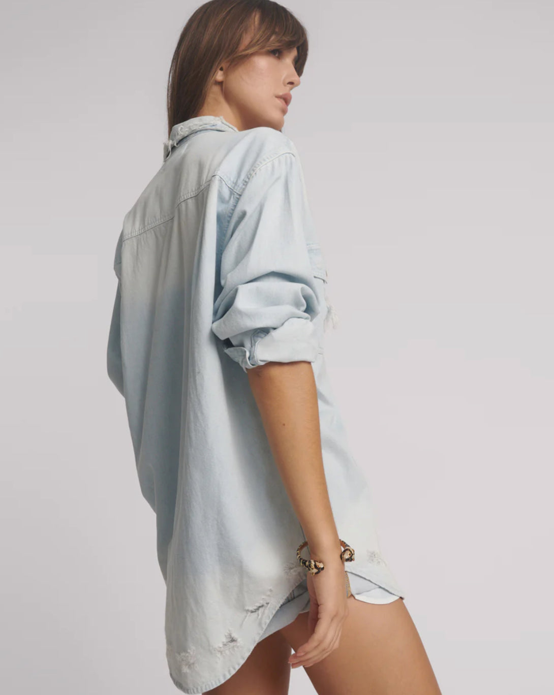 One Teaspoon Classic Everyday Chambray Denim Shirt