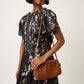 Nancybird Woven Clutch in Ochre Leather