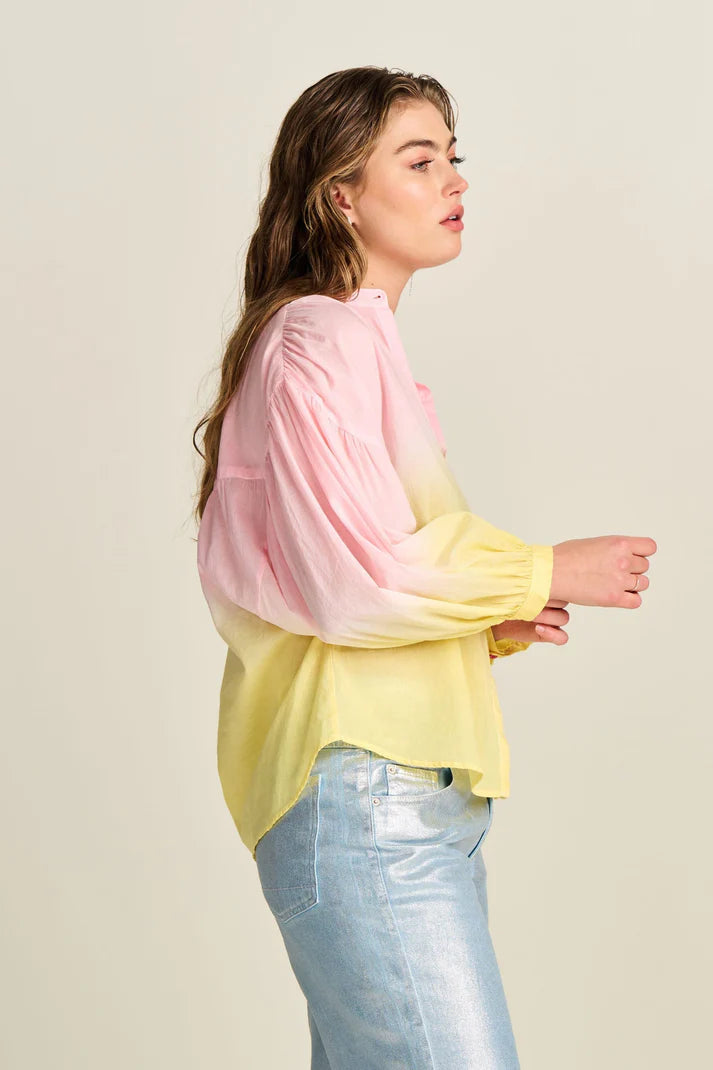 POM Amsterdam Blouse in Faded Blooming Pink